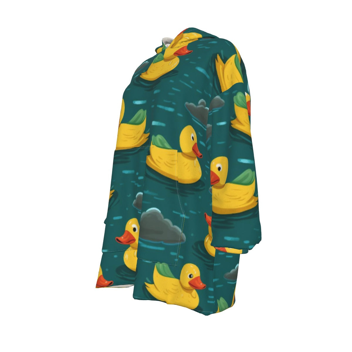 All-Over Print Women's Sherpa Fleece Hoodie Blanket