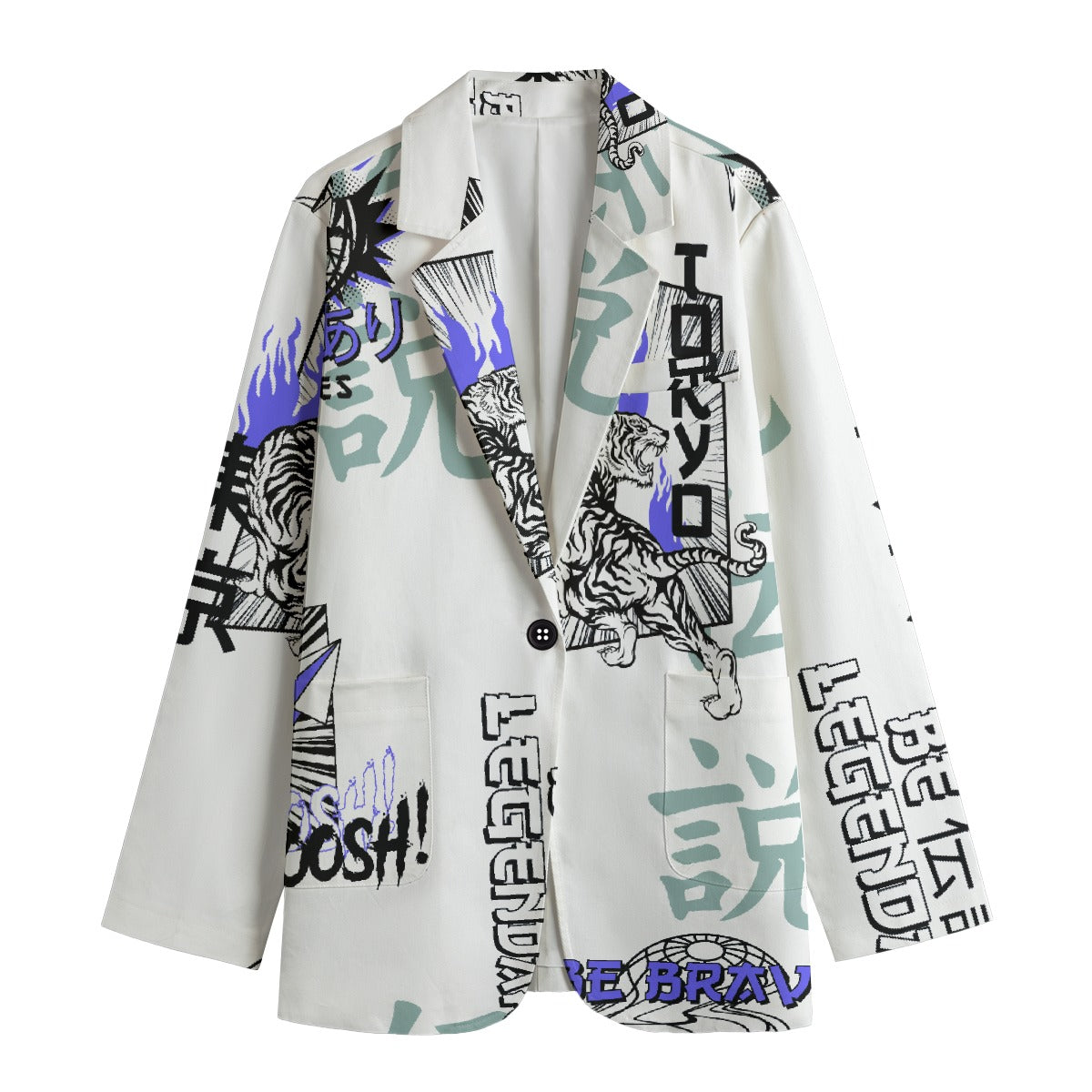 All-Over Print Women's Leisure Blazer