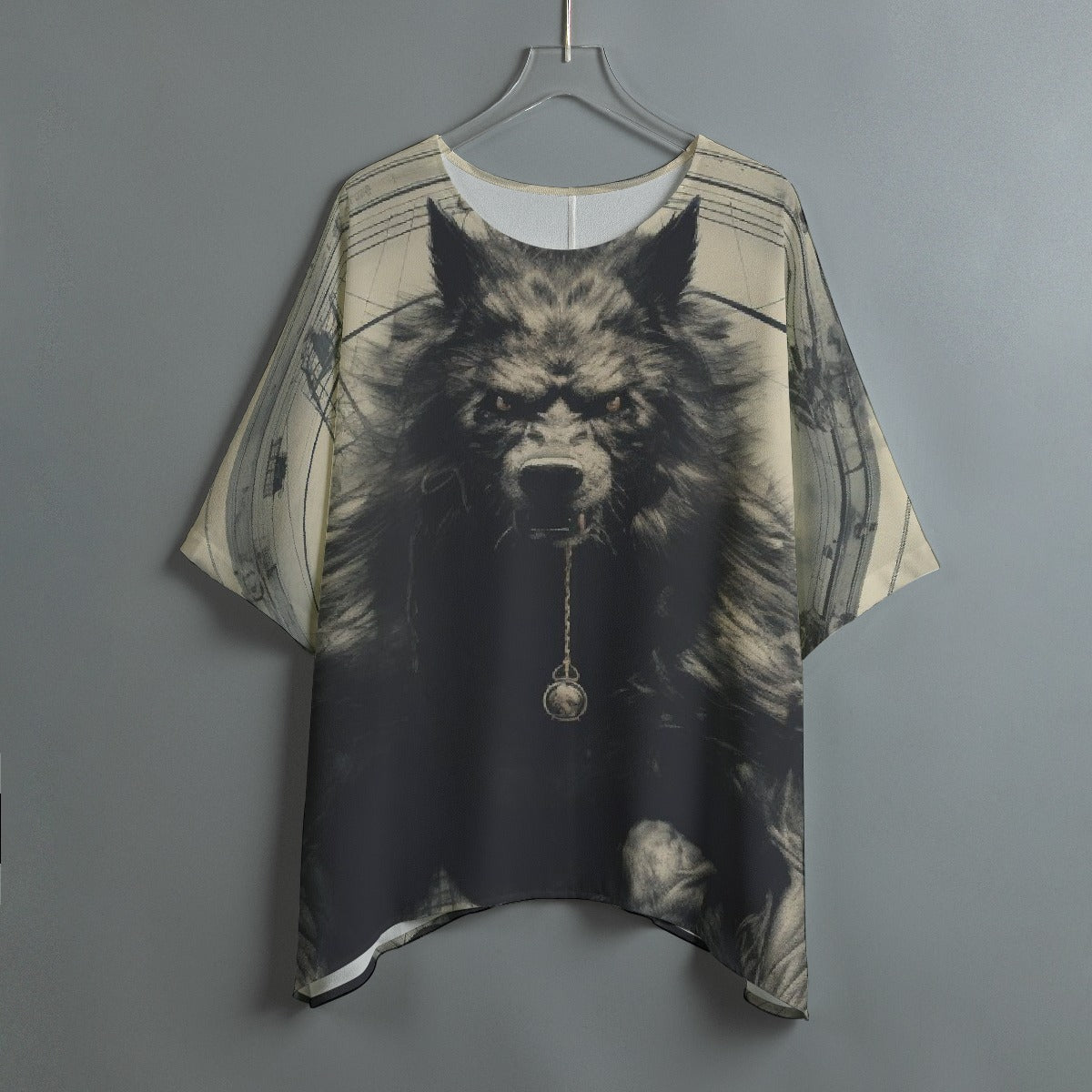 All-Over Print Women's Bat Sleeve Shirt