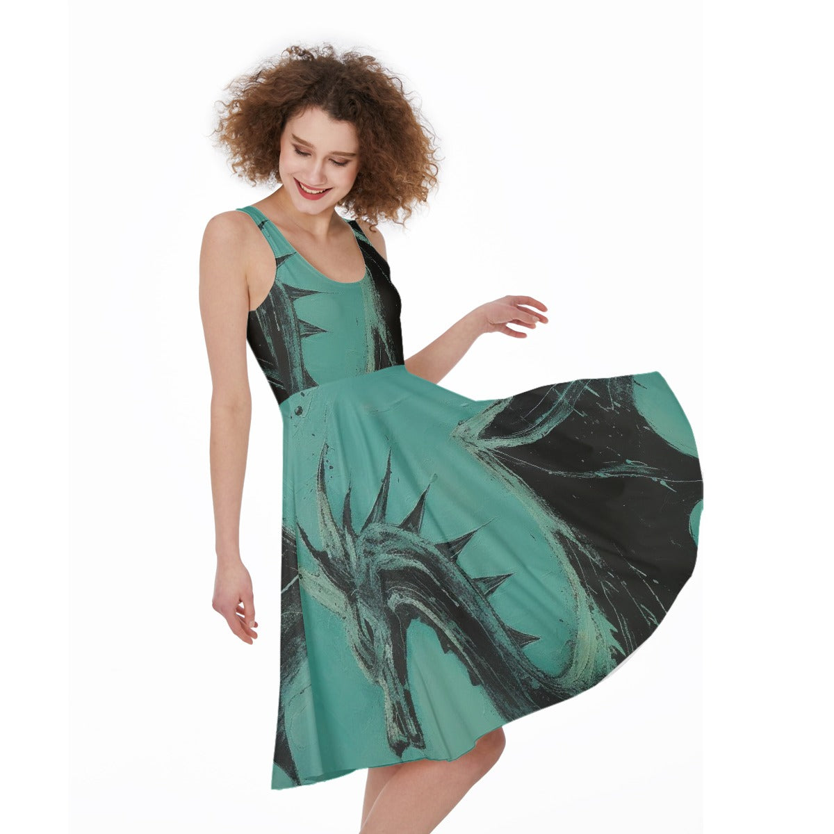 All-Over Print Women's Sleeveless Dress