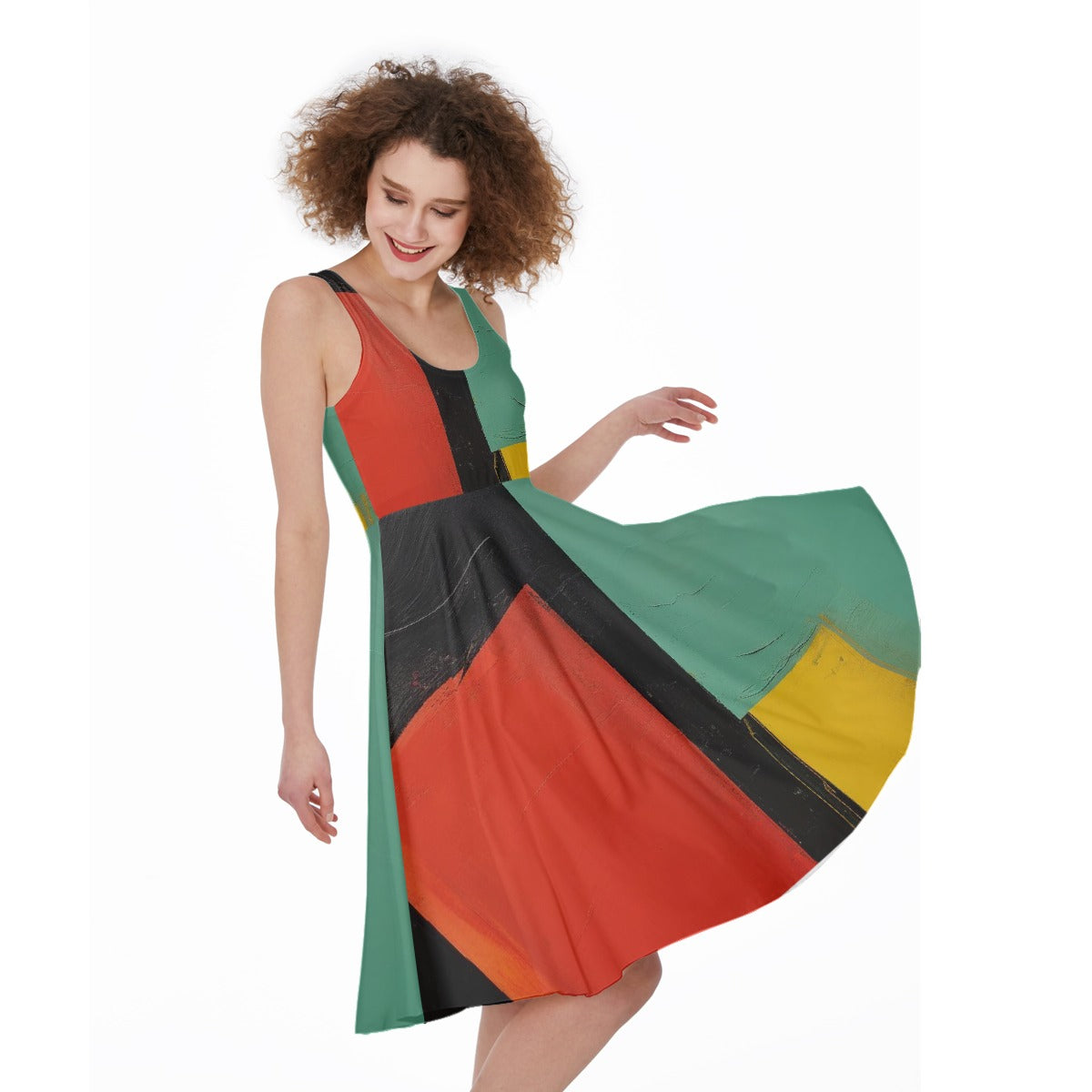 All-Over Print Women's Sleeveless Dress