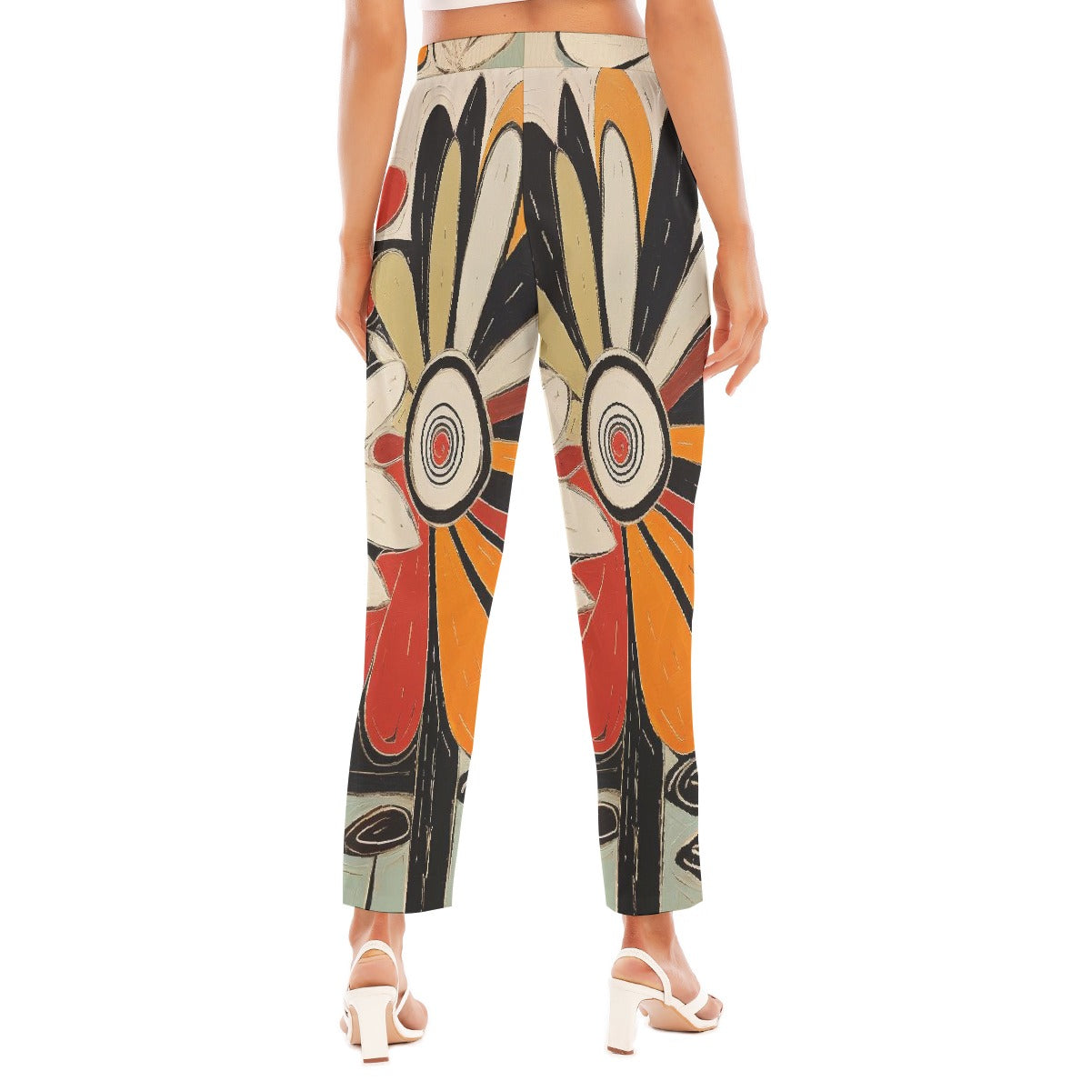All-Over Print Women's Loose Straight-leg Pants