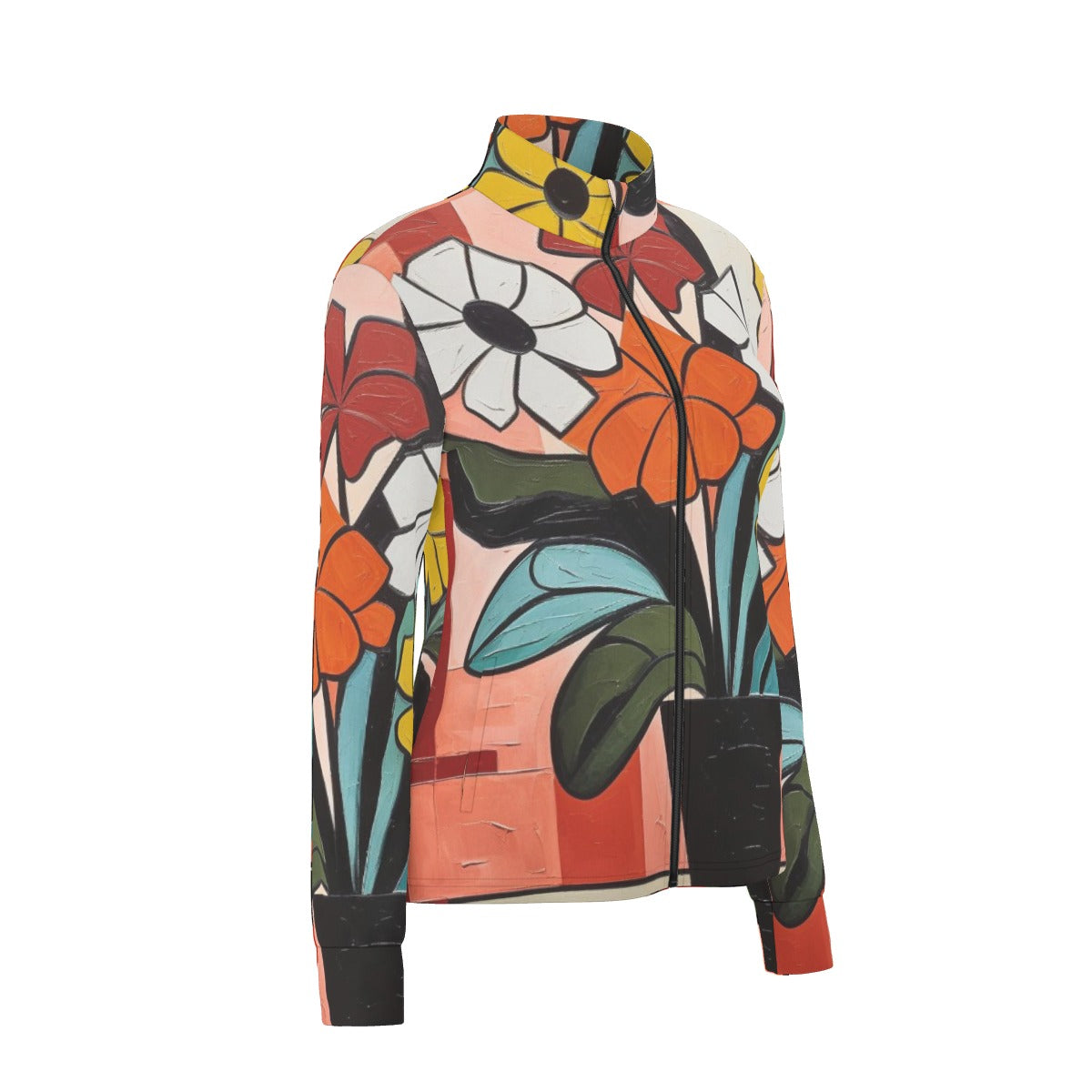 All-Over Print Women's Long Sleeve Thumbhole Jacket