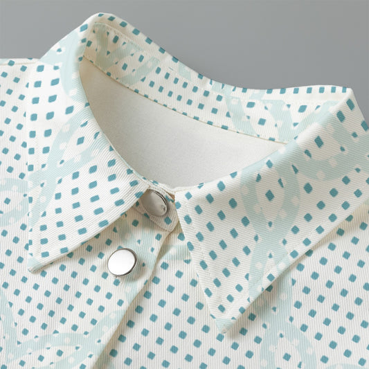 All-Over Print Women's Cropped Jacket | 245GSM Cotton