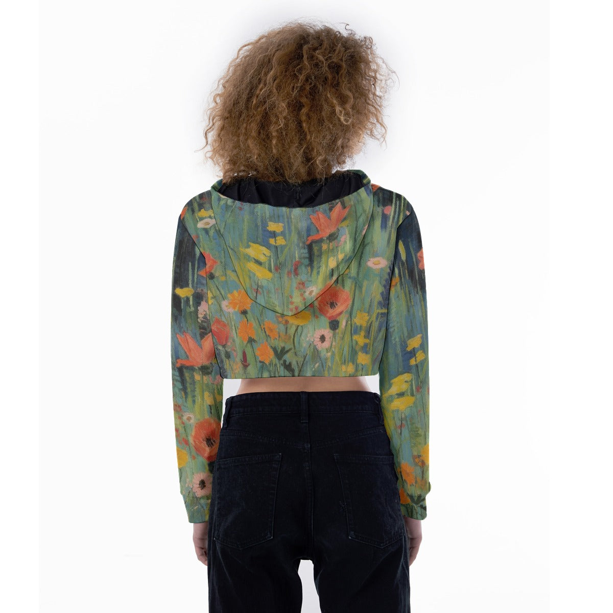 All-Over Print Women's Crop Top Hoodie