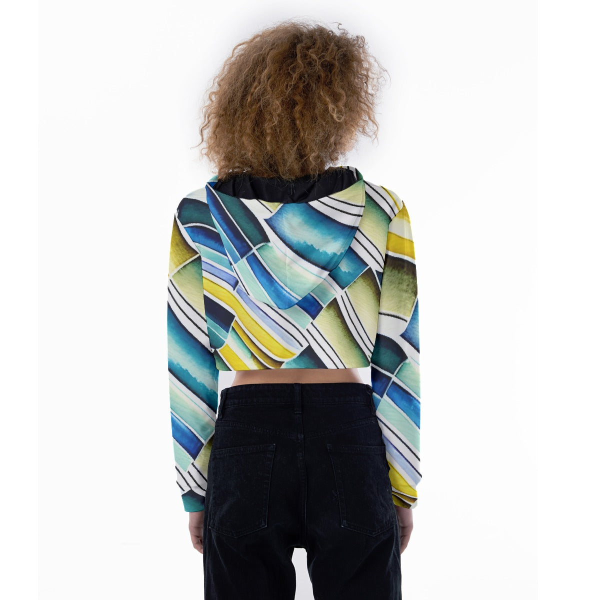 All-Over Print Women's Crop Top Hoodie