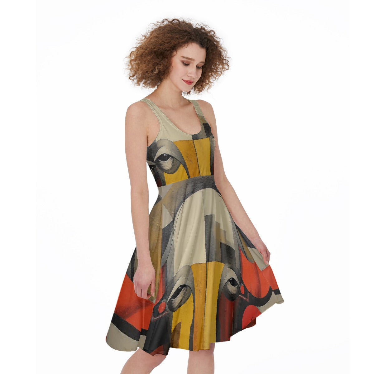 All-Over Print Women's Sleeveless Dress