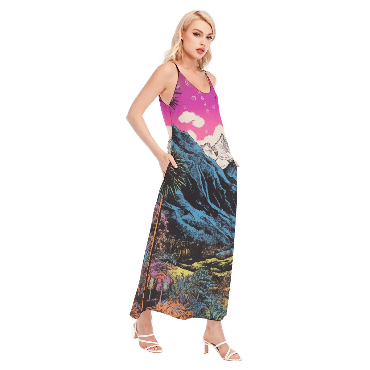 All-Over Print Women's Sling Dress