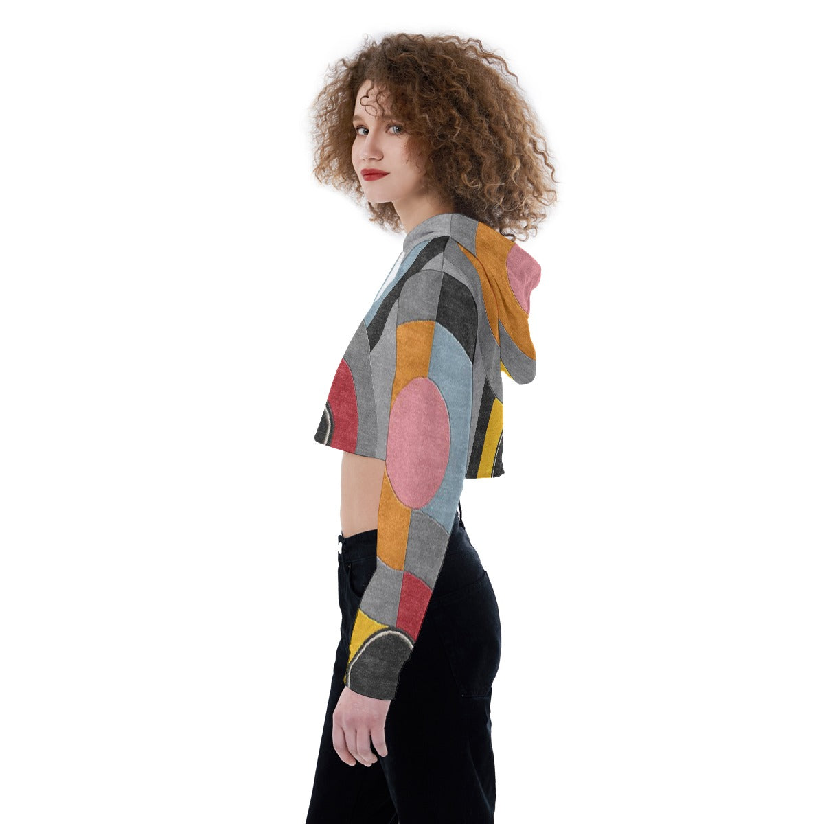 All-Over Print Women's Crop Top Hoodie