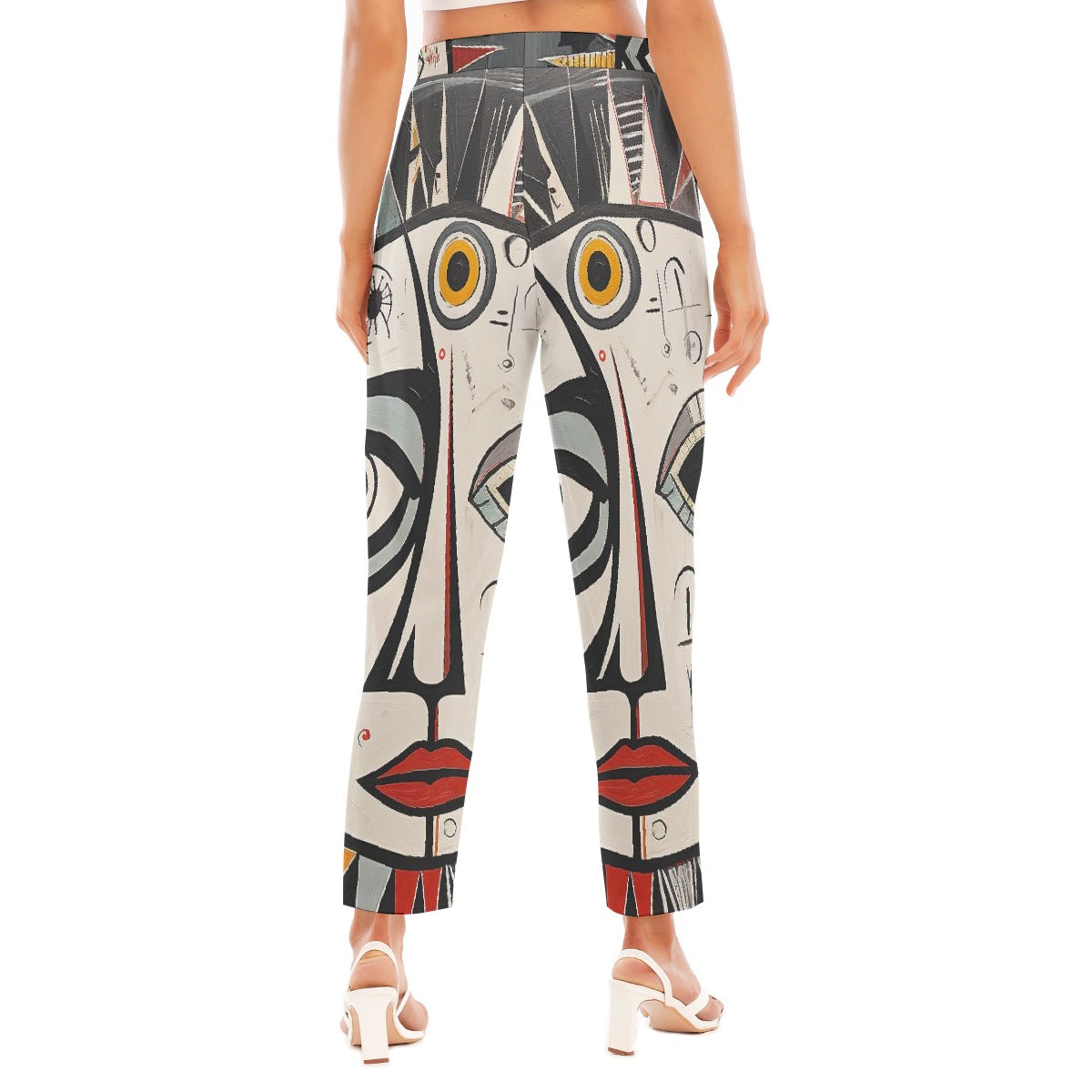 All-Over Print Women's Loose Straight-leg Pants