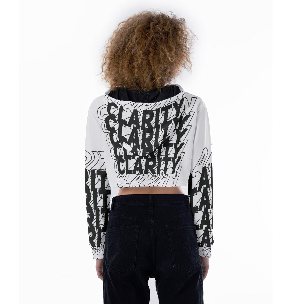 All-Over Print Women's Crop Top Hoodie