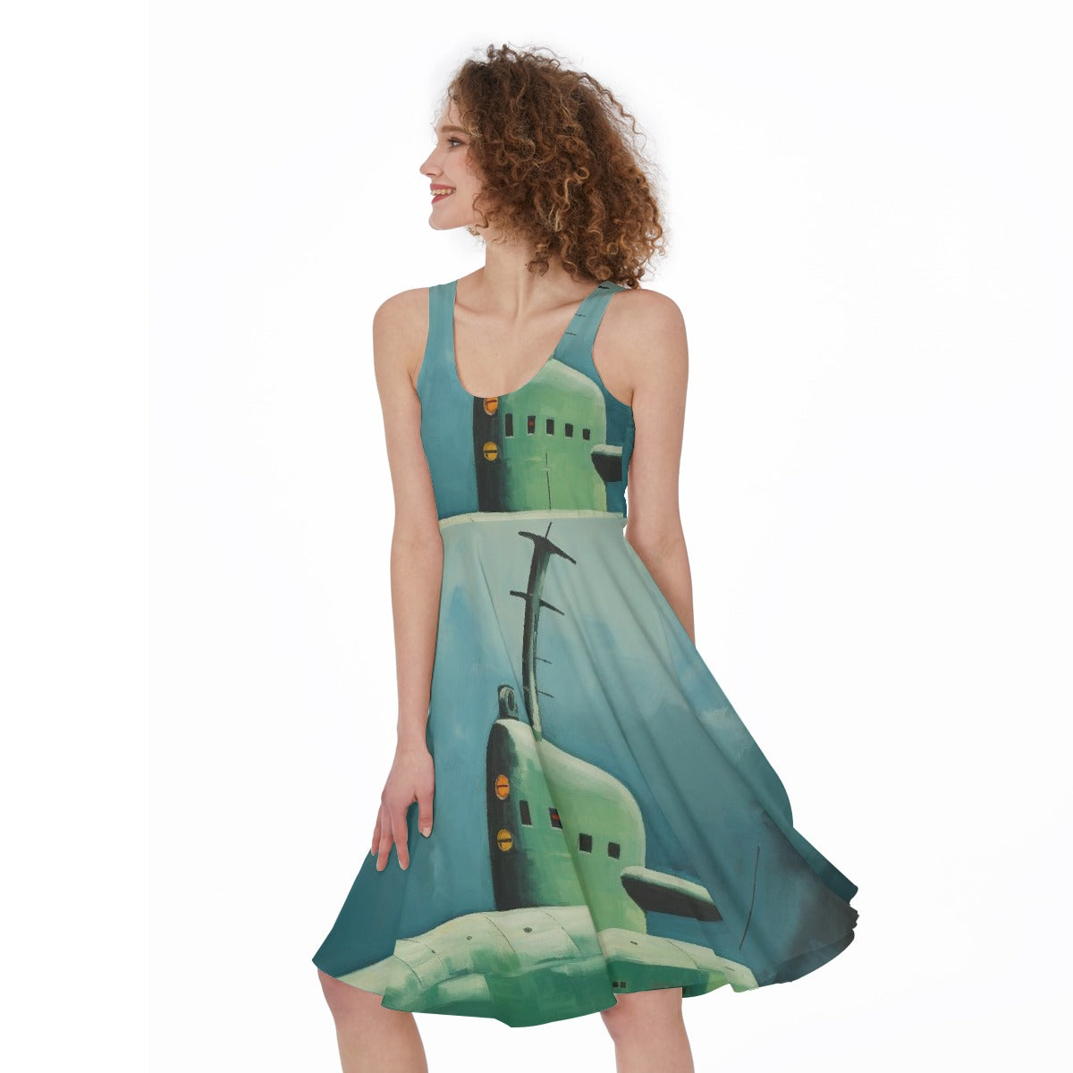 All-Over Print Women's Sleeveless Dress