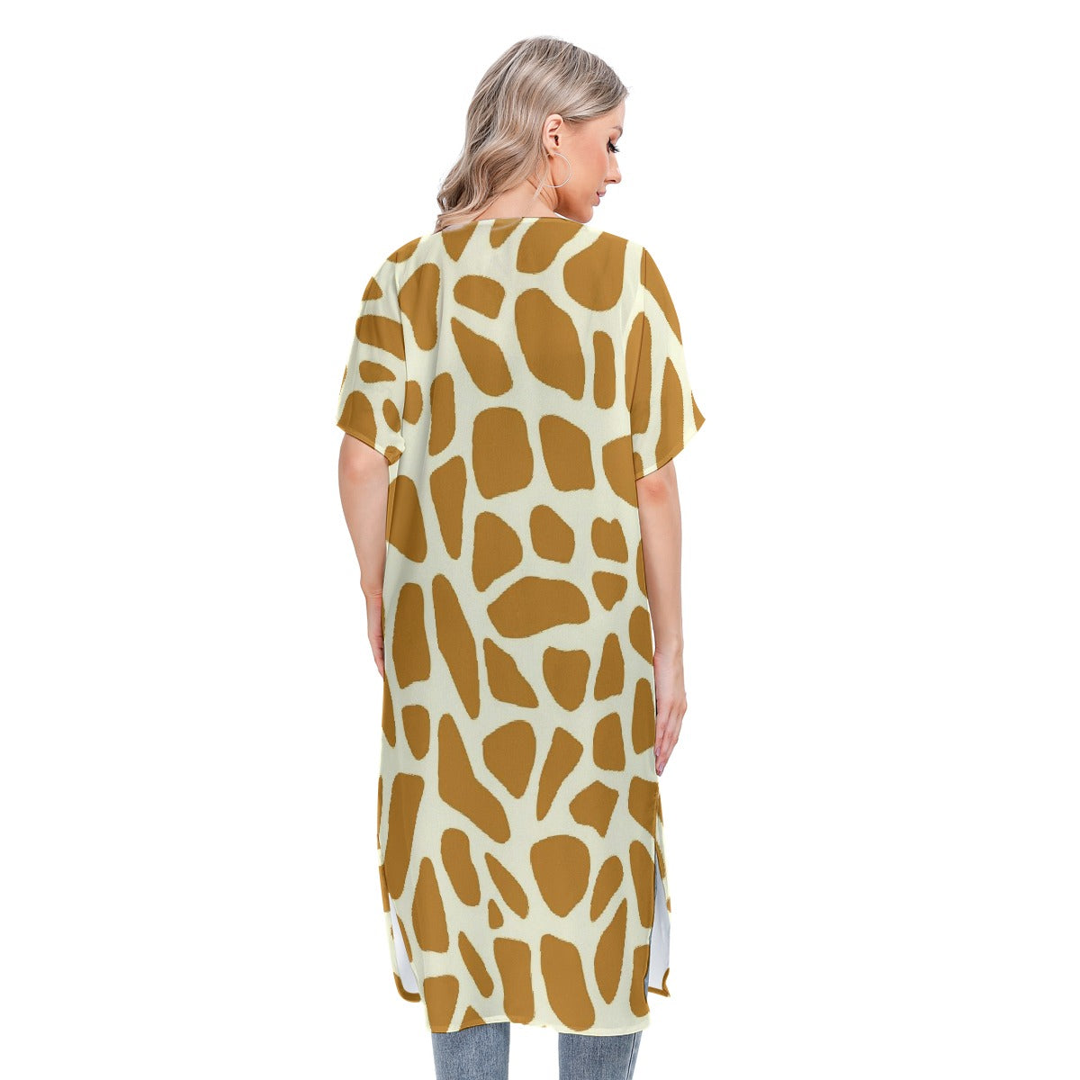 All-Over Print Women's Short Sleeve Cardigan