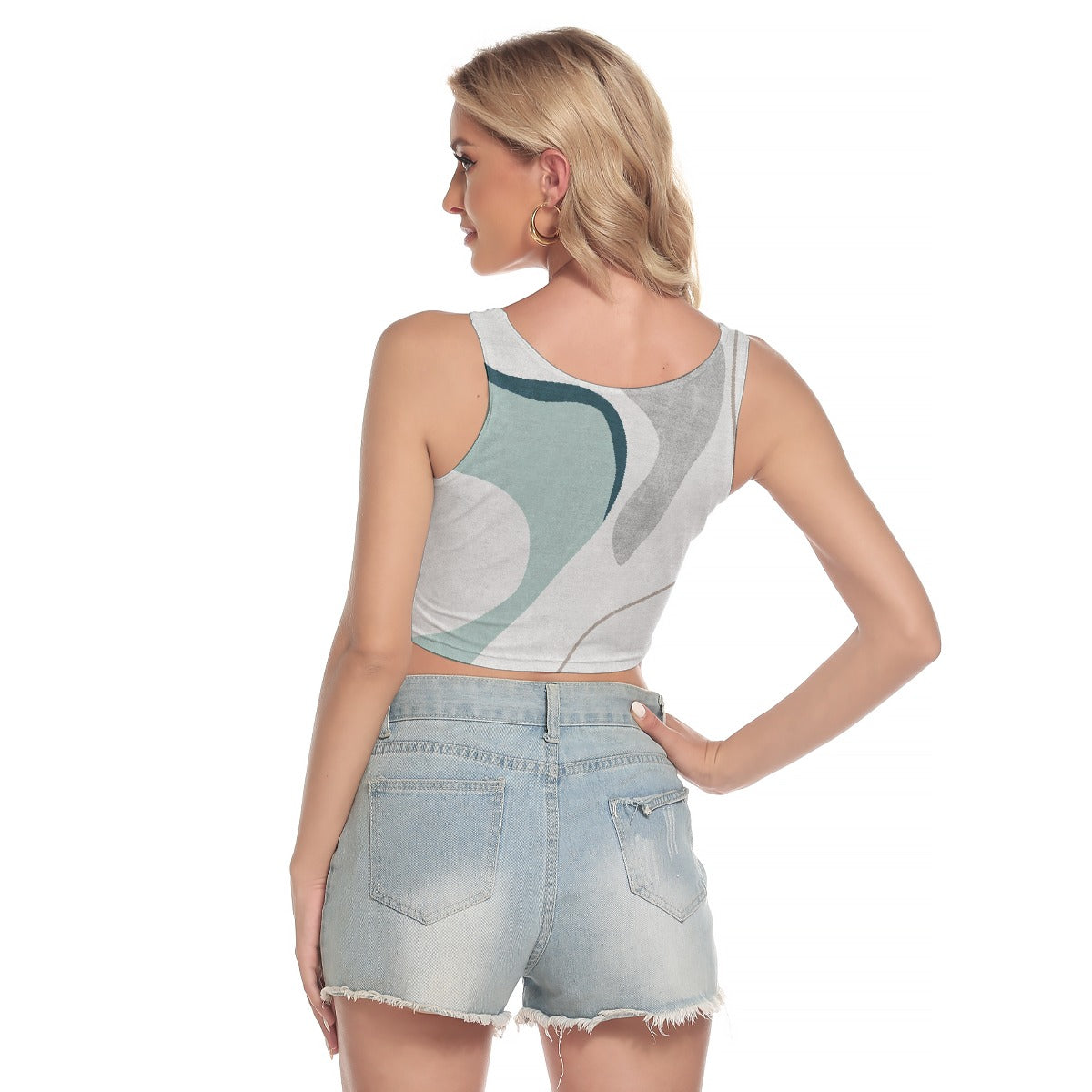 All-Over Print Women's Sport Crop Tank Top