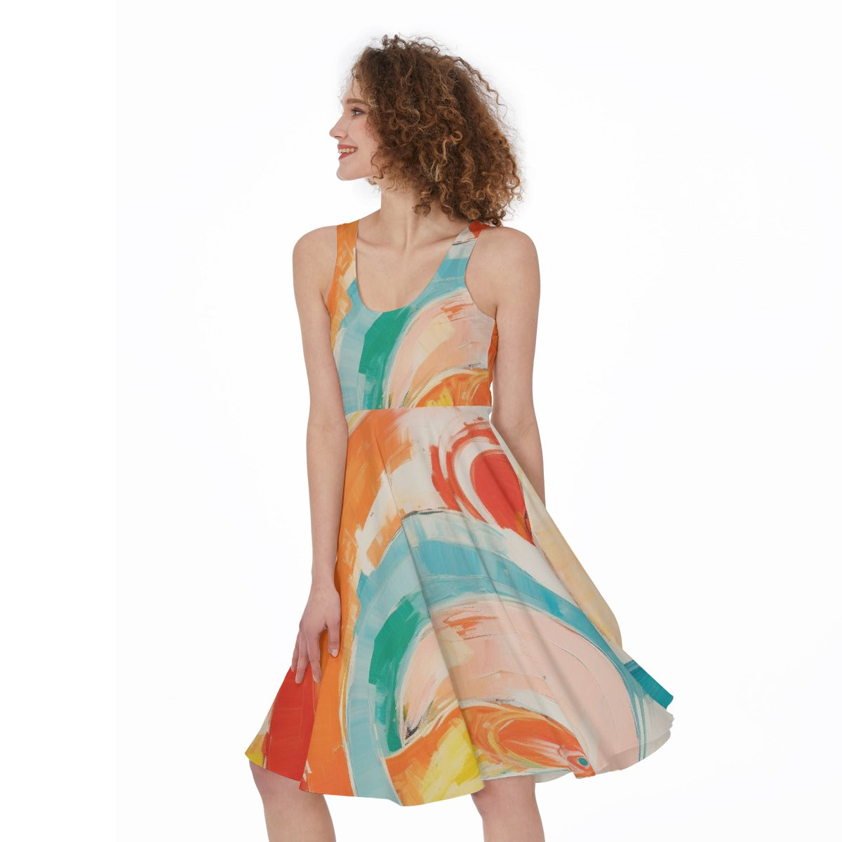 All-Over Print Women's Sleeveless Dress
