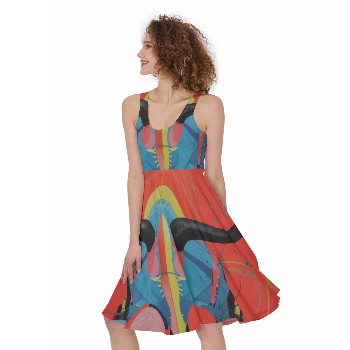 All-Over Print Women's Sleeveless Dress