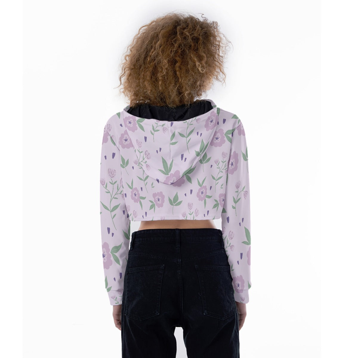 All-Over Print Women's Crop Top Hoodie