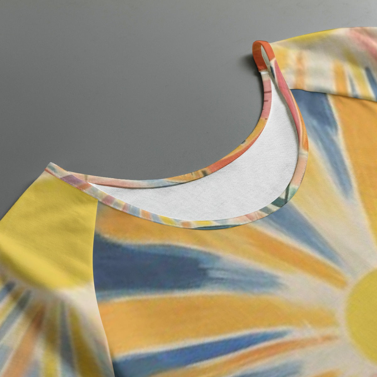 All-Over Print Women's Round Neck T-shirt With Raglan Sleeve