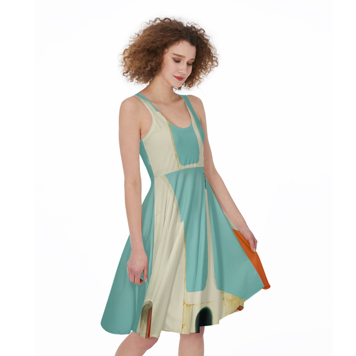 All-Over Print Women's Sleeveless Dress
