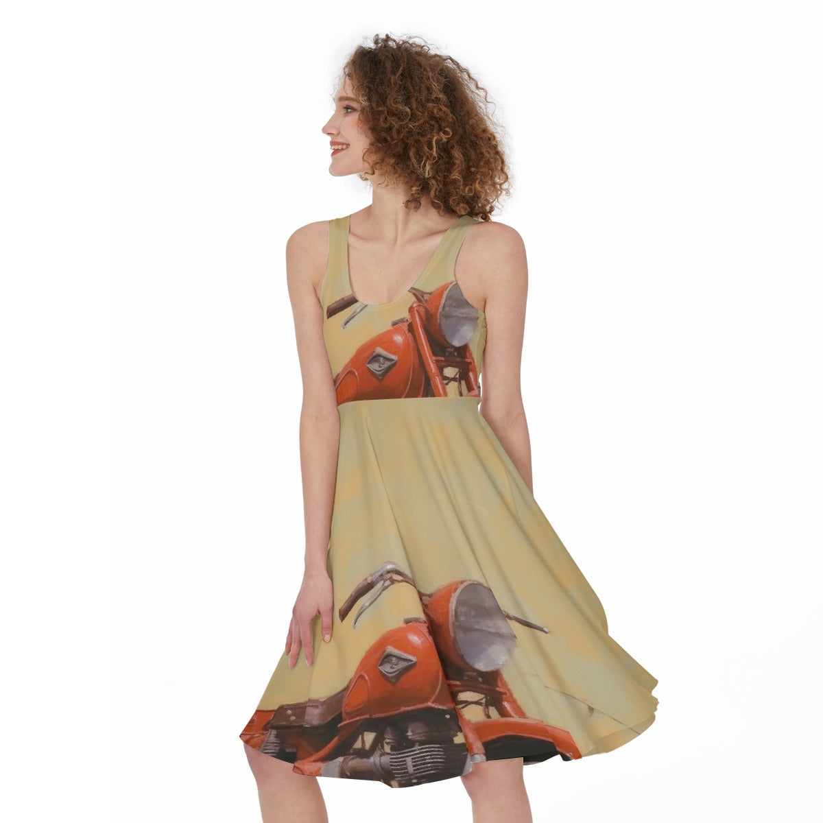 All-Over Print Women's Sleeveless Dress