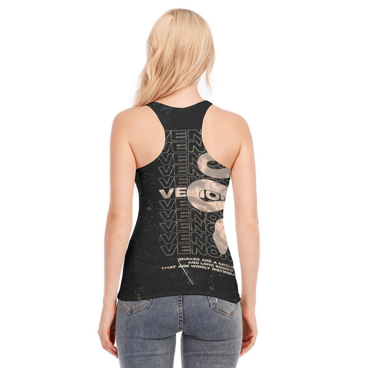 All-Over Print Women's Racer Vest | 190GSM Cotton