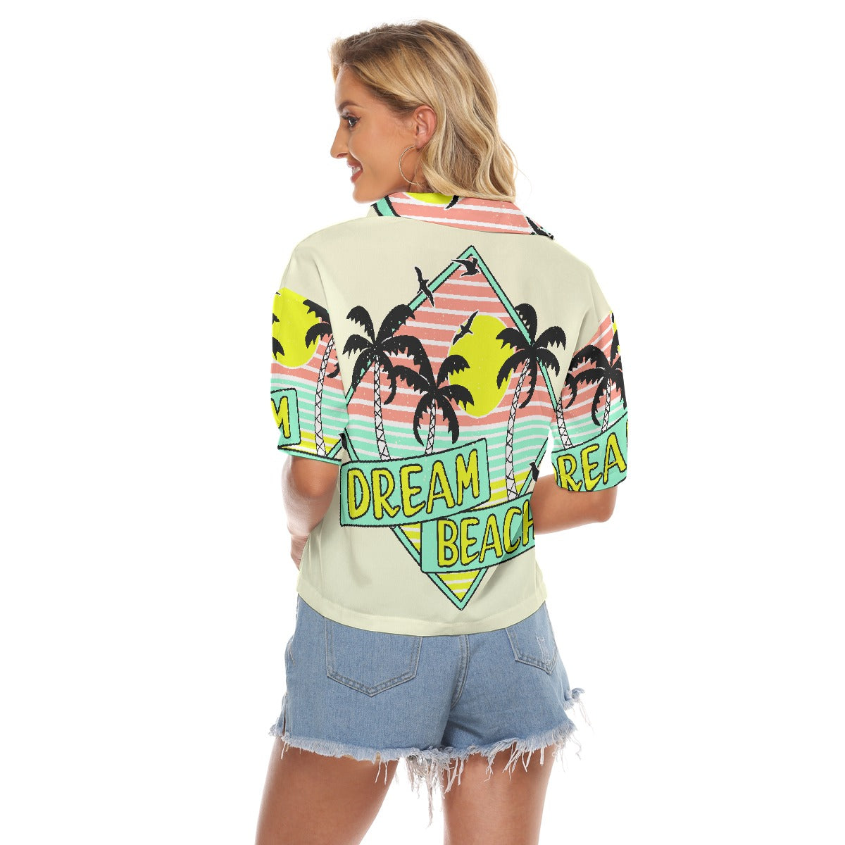 All-Over Print Women's V-neck Shirts