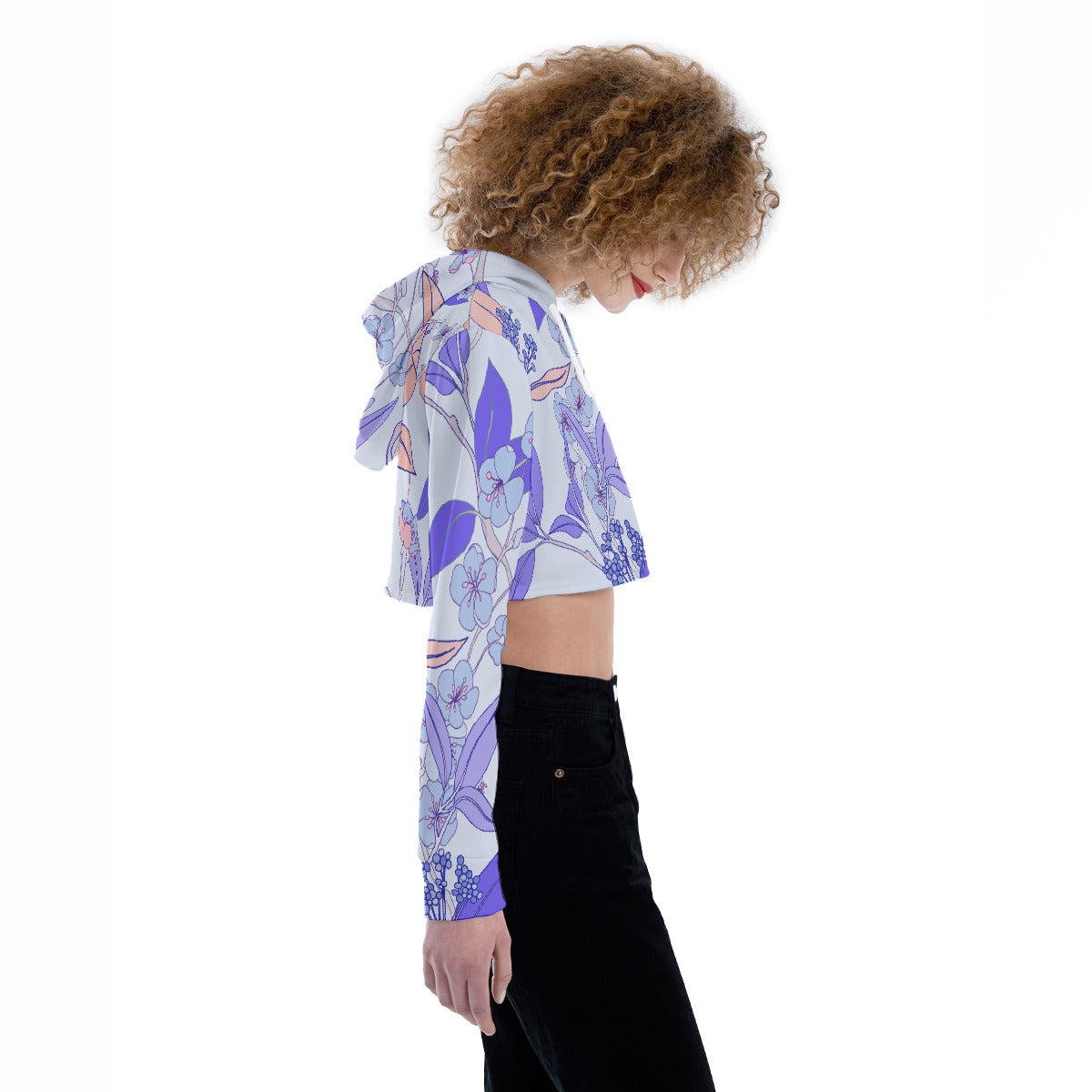 All-Over Print Women's Crop Top Hoodie