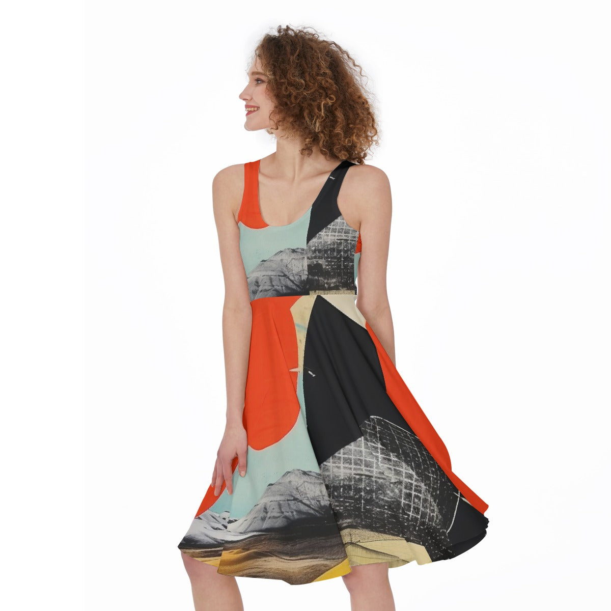 All-Over Print Women's Sleeveless Dress