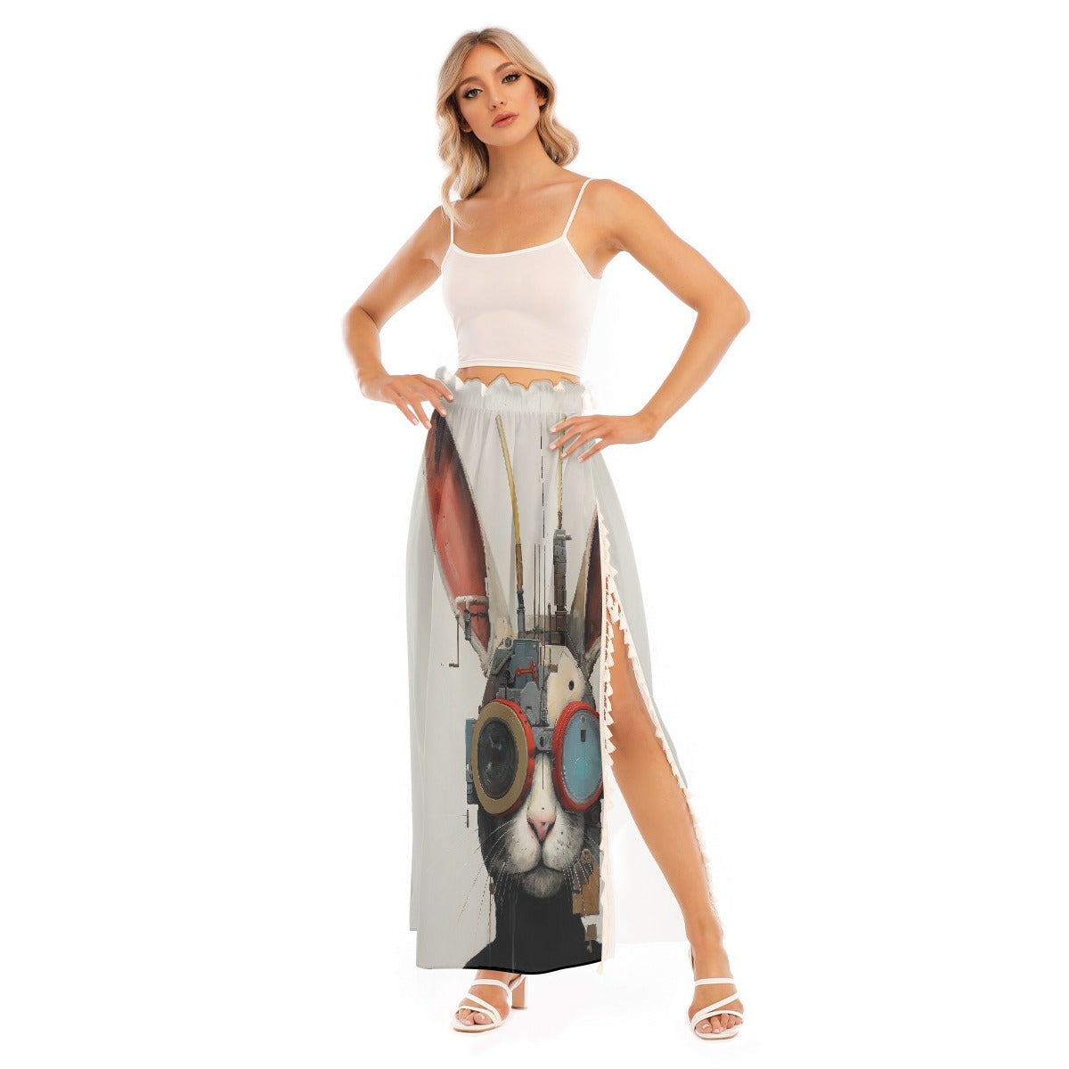 All-Over Print Women's Side Split Skirt
