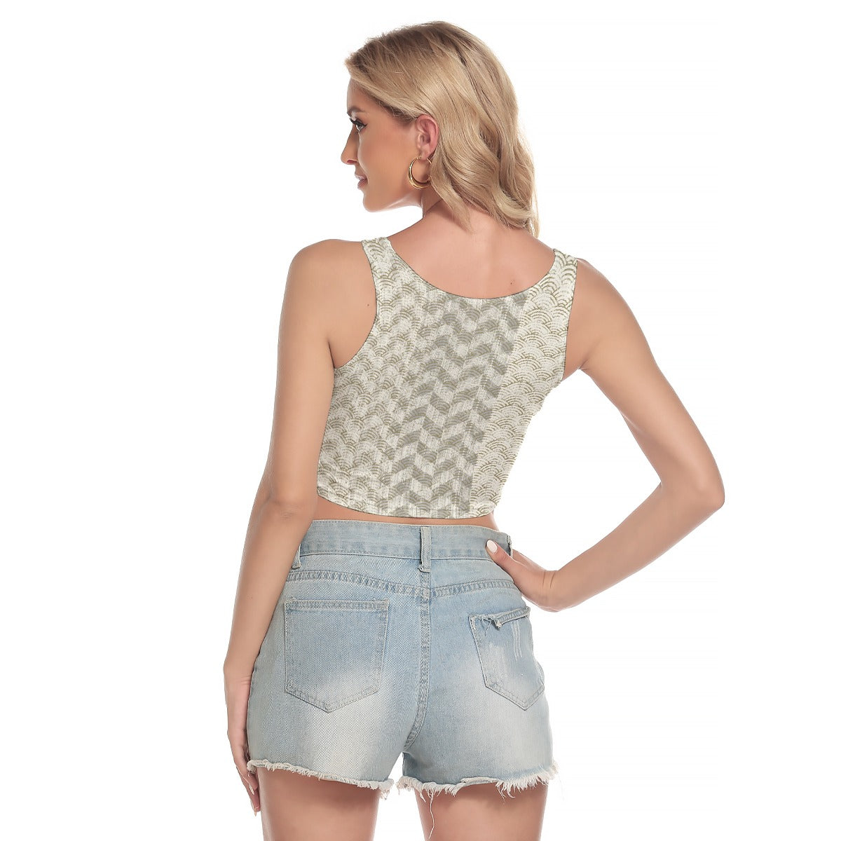 All-Over Print Women's Sport Crop Tank Top