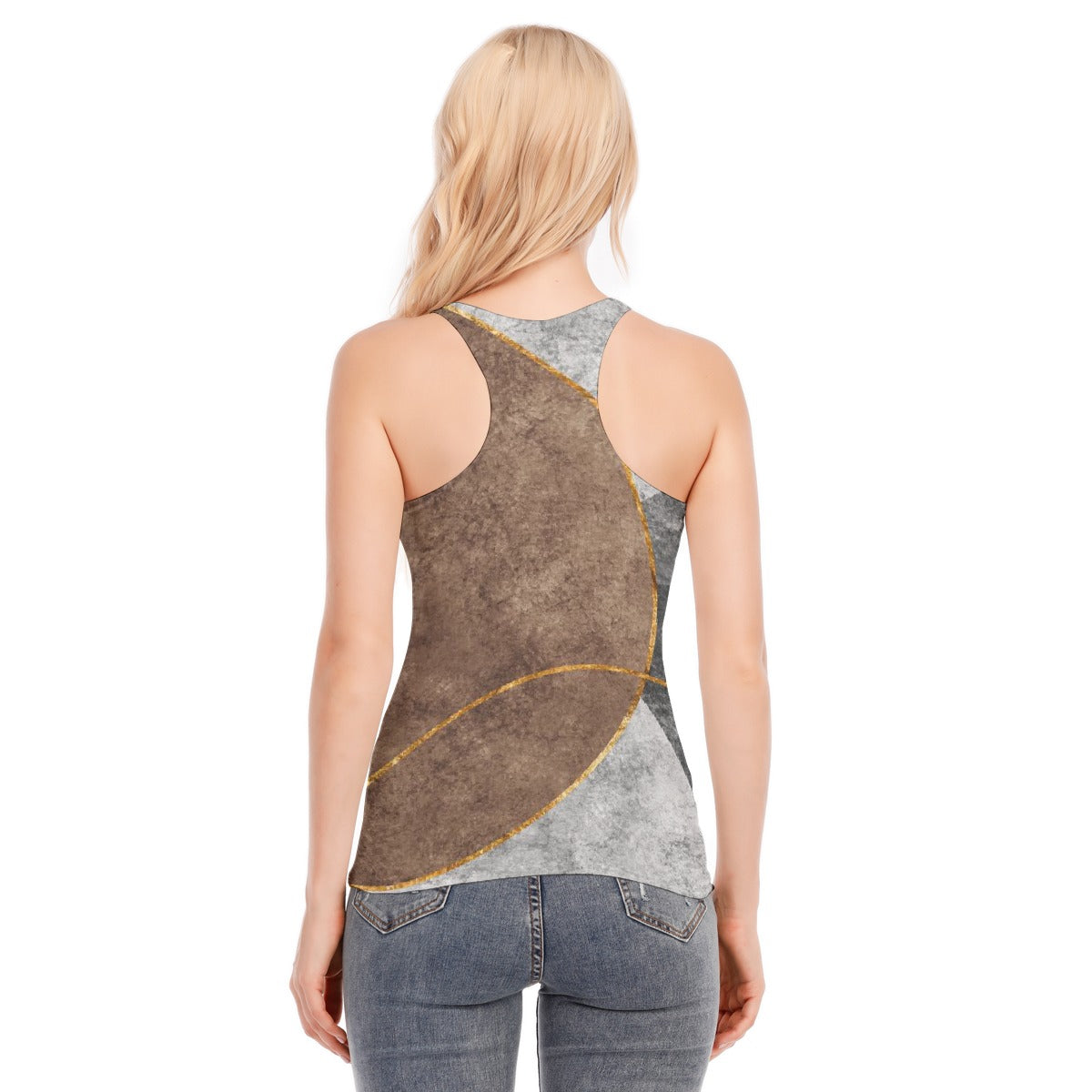 All-Over Print Women's Racer Vest | 190GSM Cotton