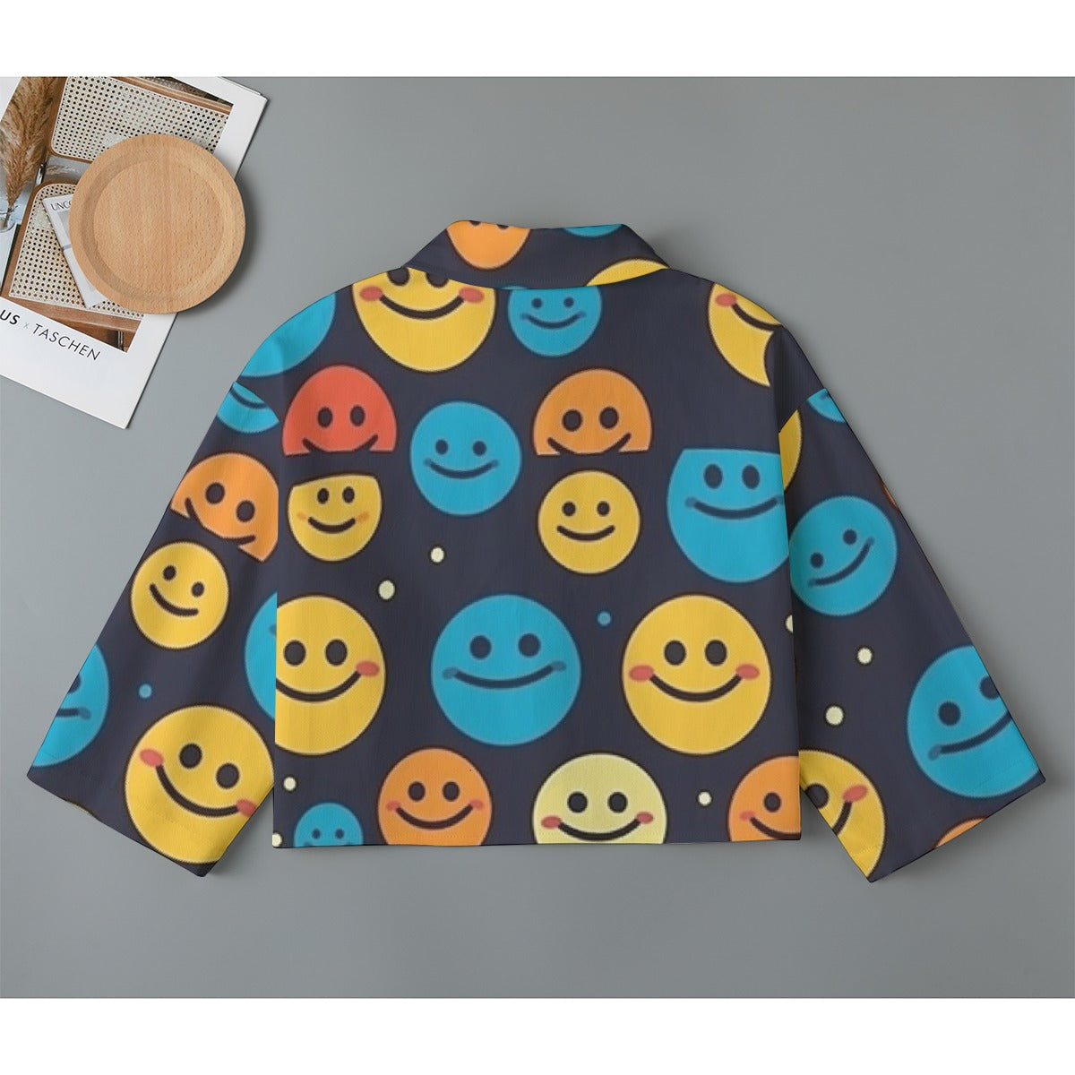 All-Over Print Women's Cropped Jacket | 245GSM Cotton