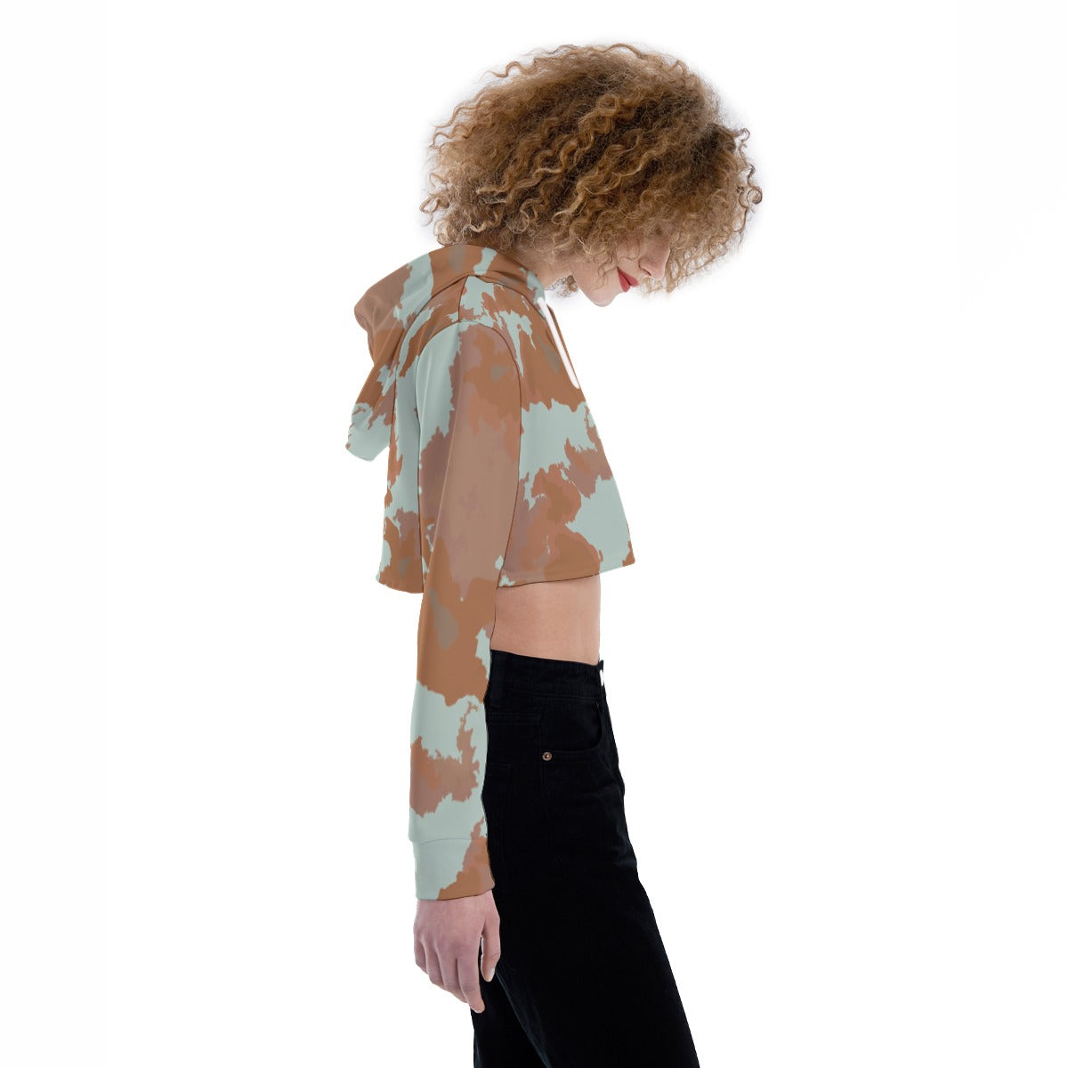 All-Over Print Women's Crop Top Hoodie