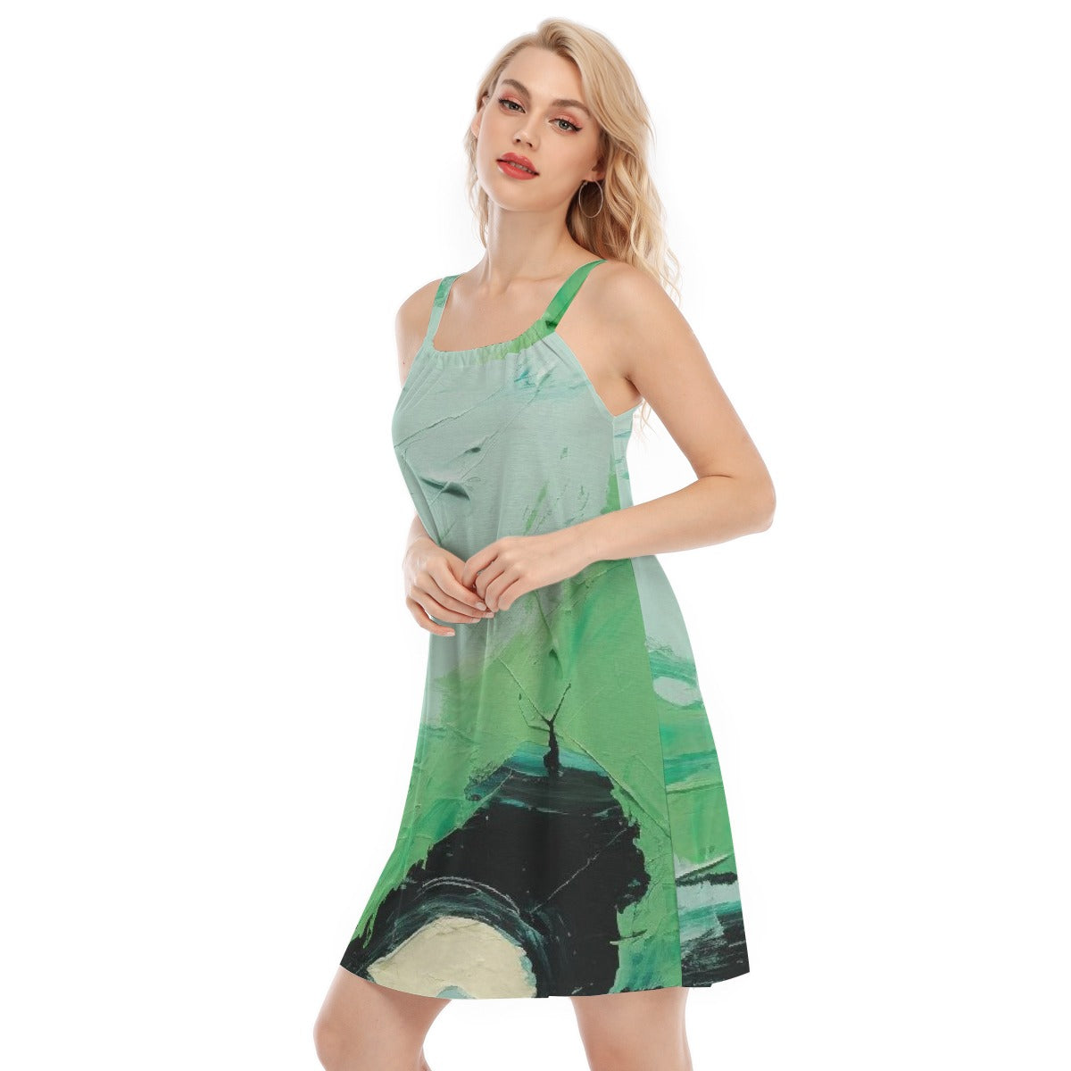 All-Over Print Women's Sleeveless Cami Dress