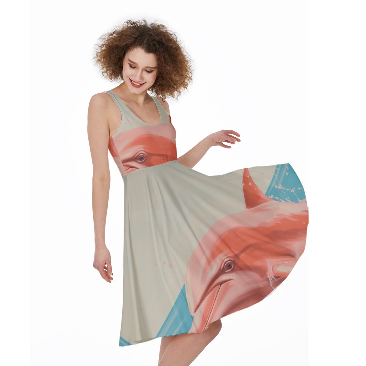 All-Over Print Women's Sleeveless Dress