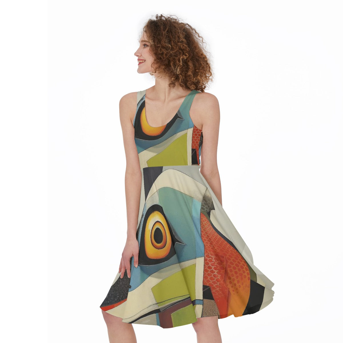 All-Over Print Women's Sleeveless Dress