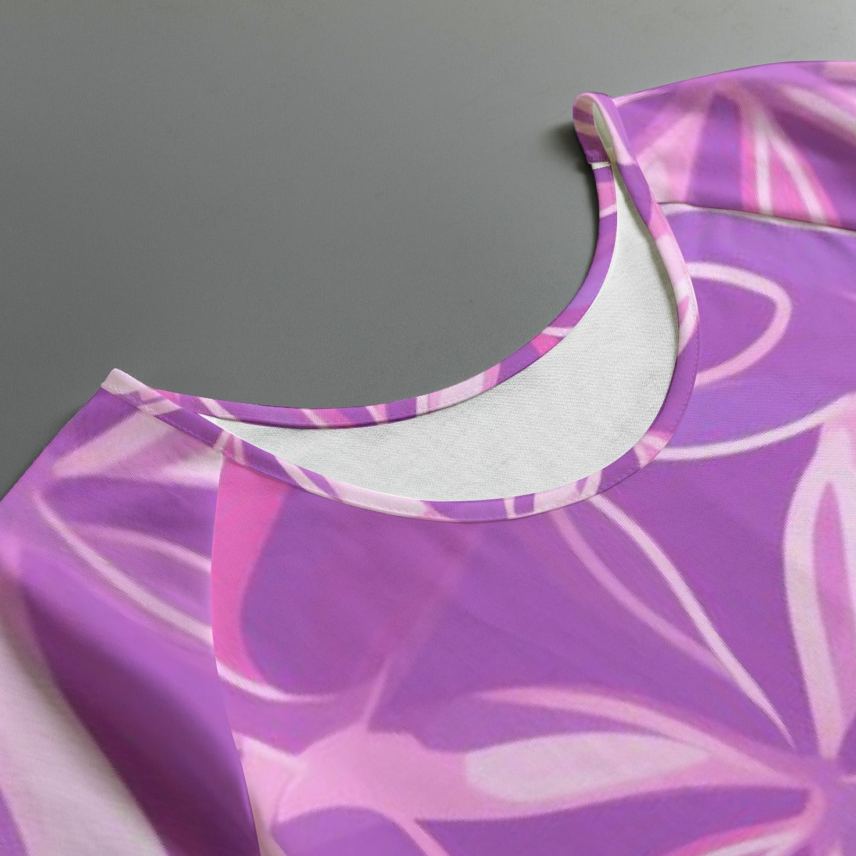 All-Over Print Women's Round Neck T-shirt With Raglan Sleeve