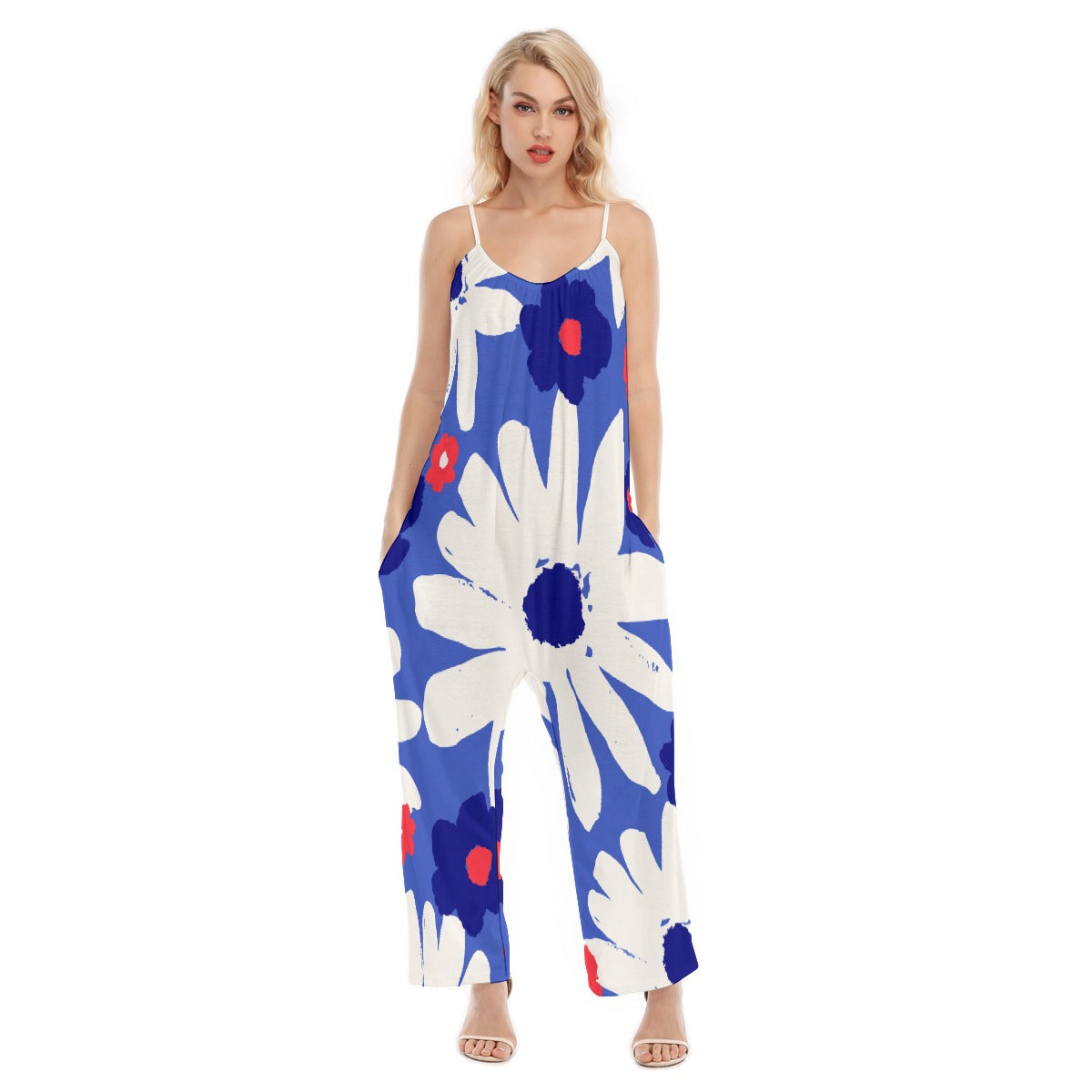 All-Over Print Women's Loose Cami Jumpsuit