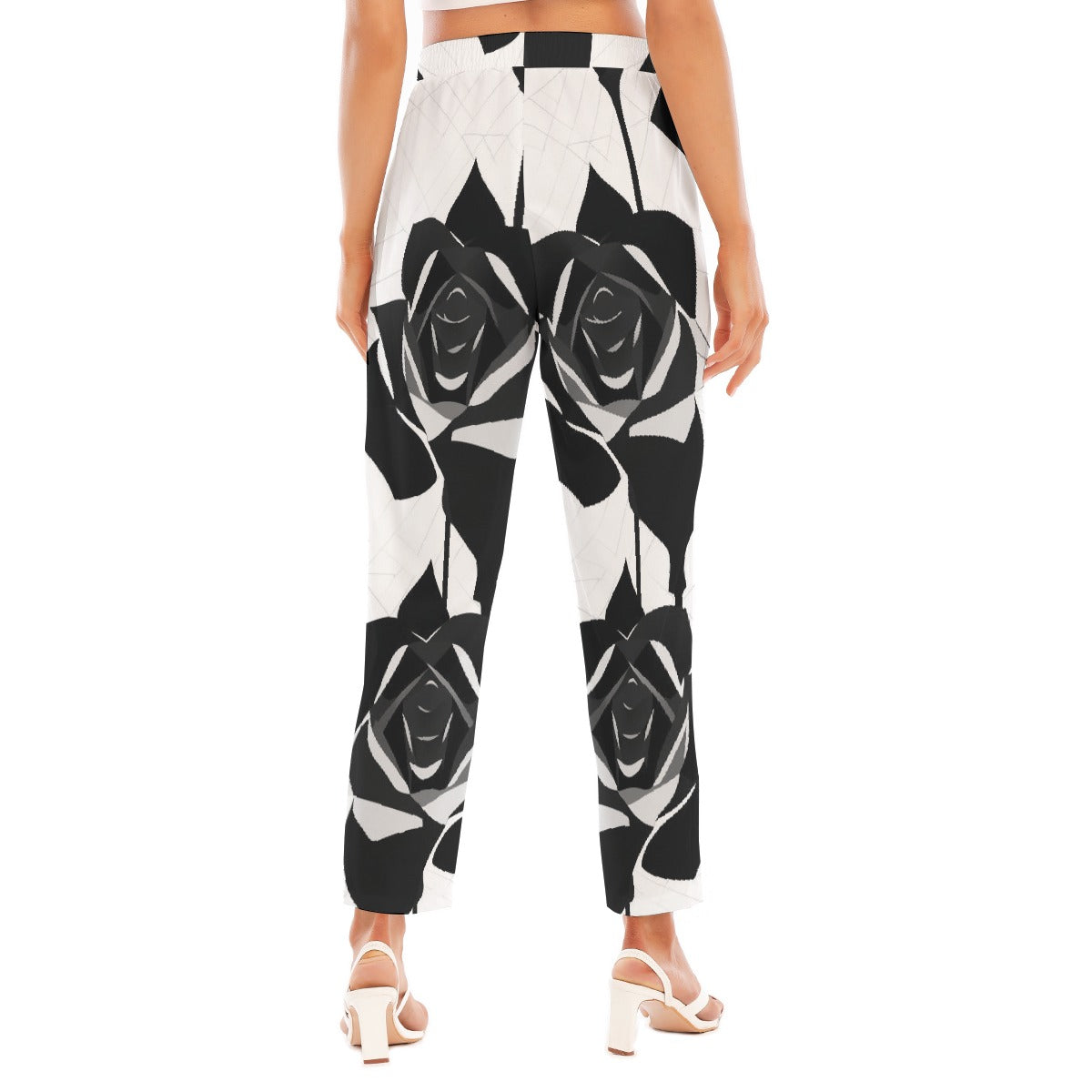 All-Over Print Women's Loose Straight-leg Pants