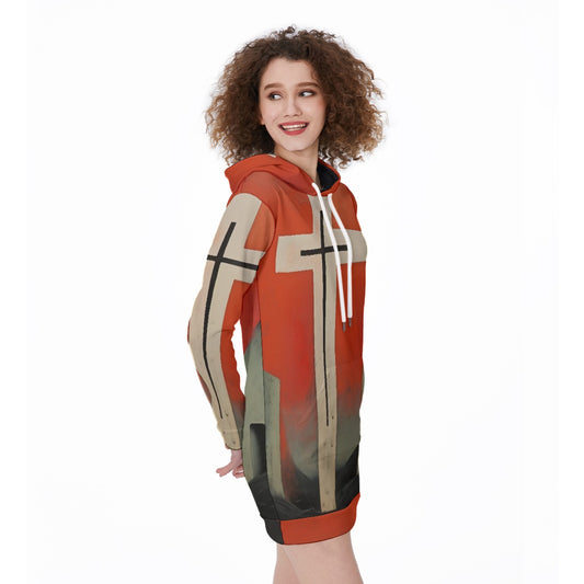 All-Over Print Women's Long Hoodie