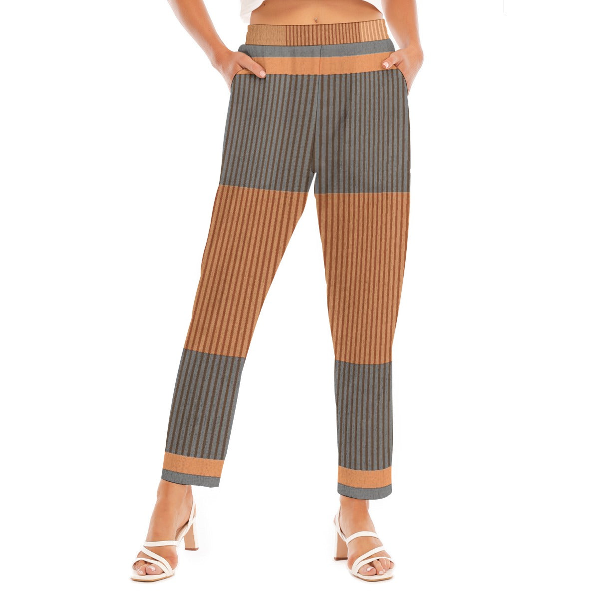 All-Over Print Women's Loose Straight-leg Pants