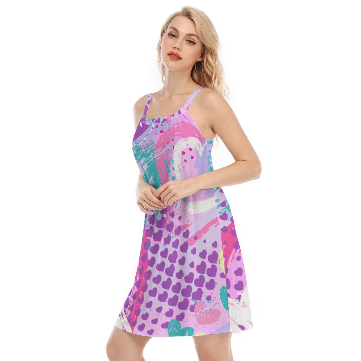 All-Over Print Women's Sleeveless Cami Dress