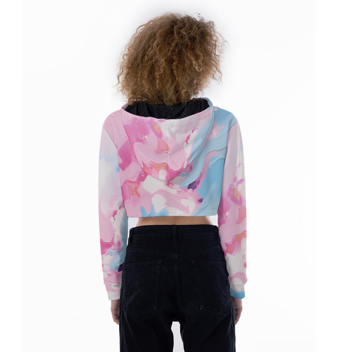 All-Over Print Women's Crop Top Hoodie