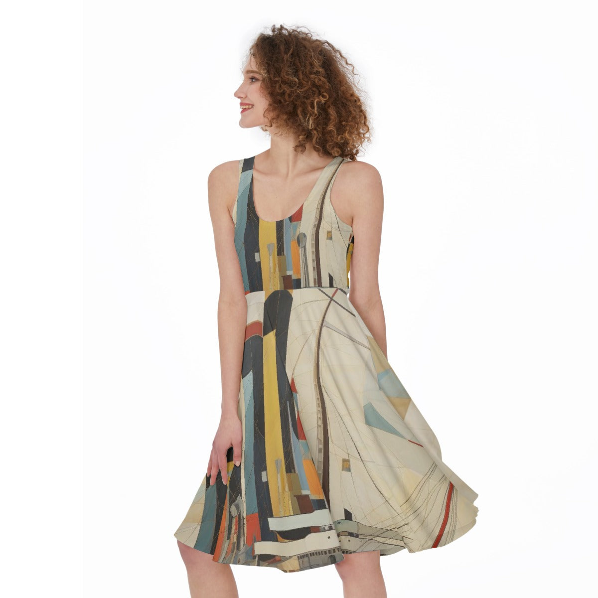 All-Over Print Women's Sleeveless Dress