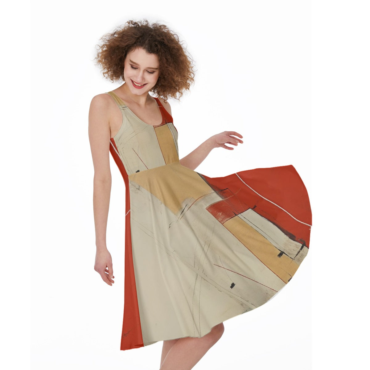 All-Over Print Women's Sleeveless Dress
