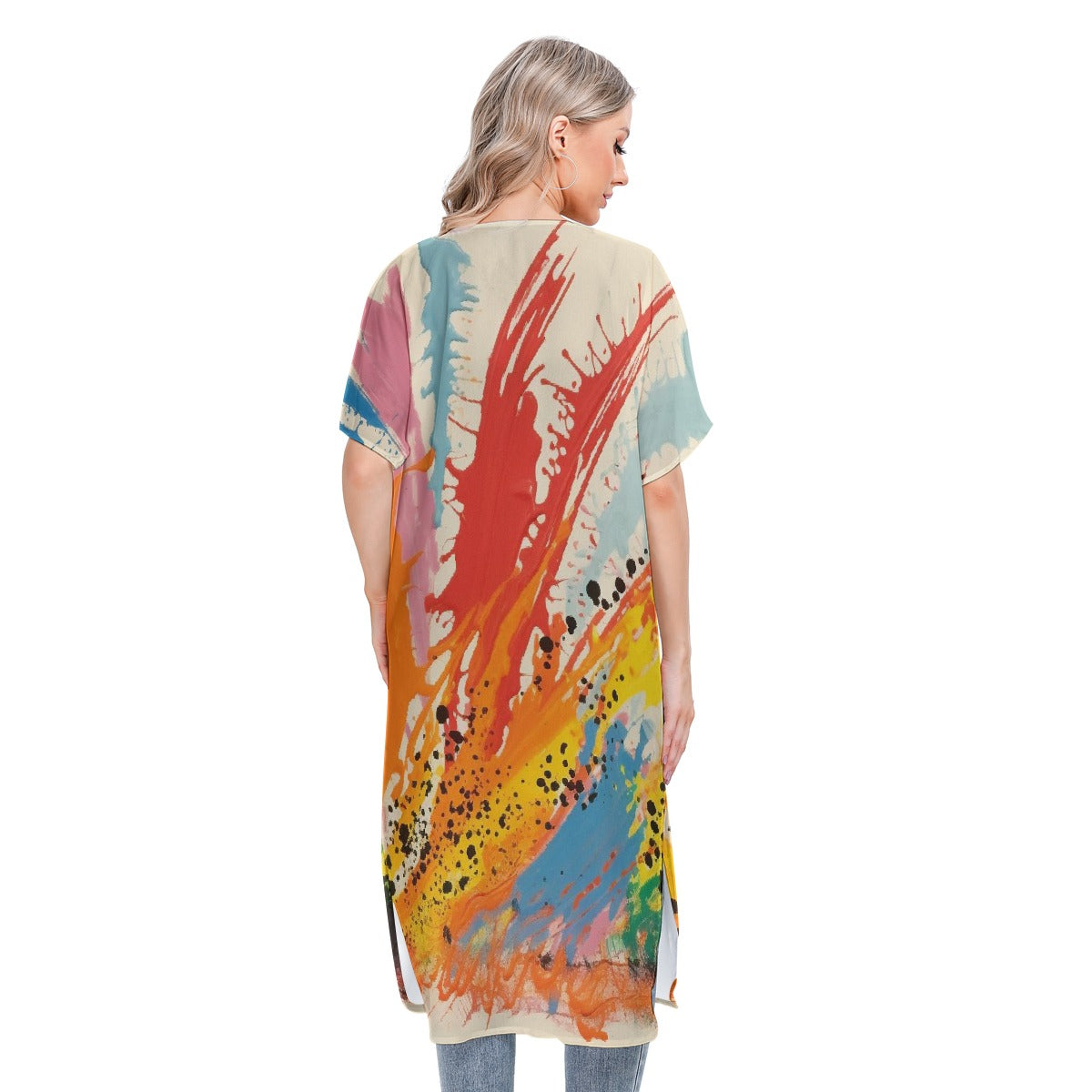 All-Over Print Women's Short Sleeve Cardigan