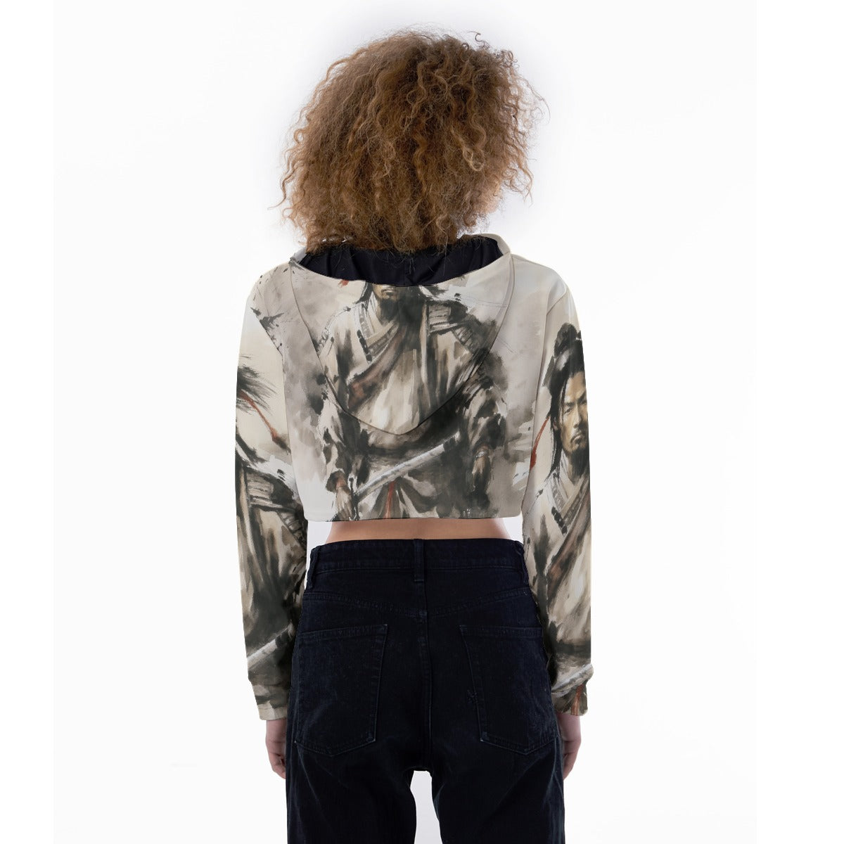 All-Over Print Women's Crop Top Hoodie