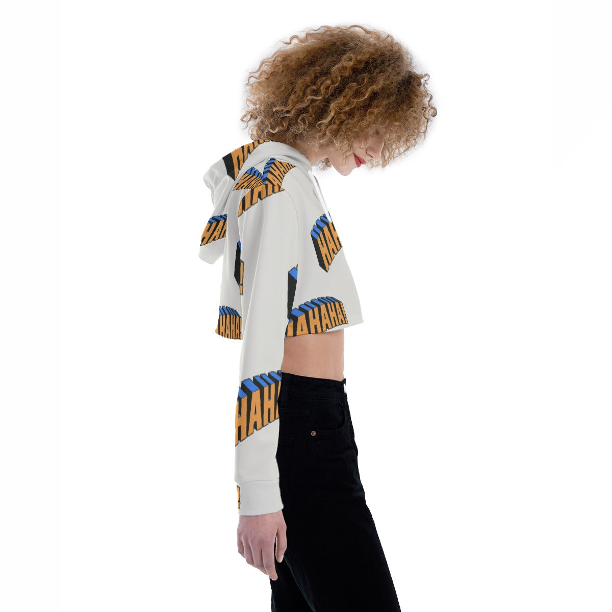 All-Over Print Women's Crop Top Hoodie