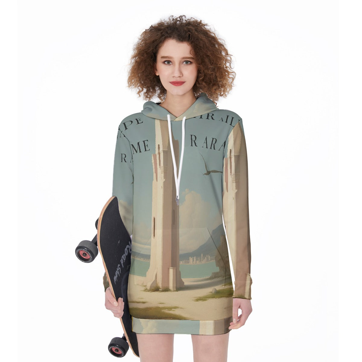 All-Over Print Women's Long Hoodie