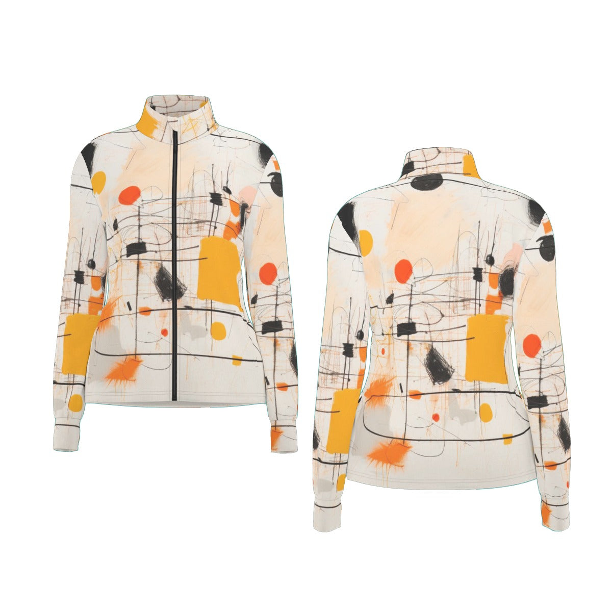 All-Over Print Women's Long Sleeve Thumbhole Jacket
